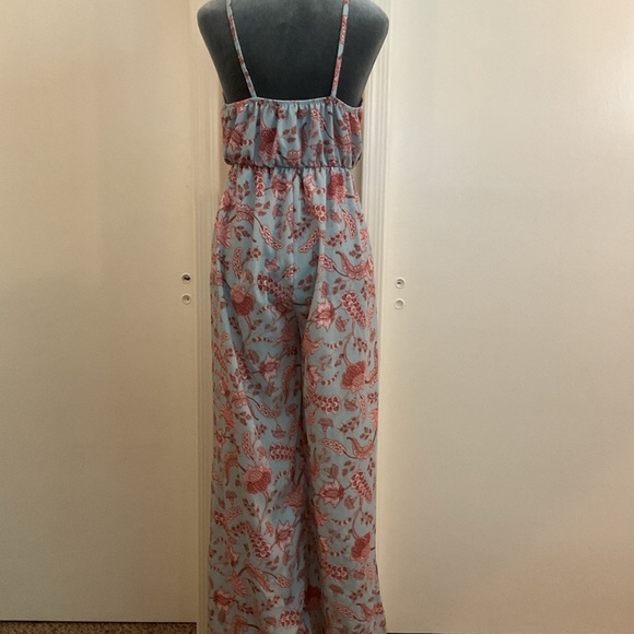 💙 BOOHOO PAISLEY PRINT WRAP STRAPPY JUMPSUIT - Picture 8 of 8